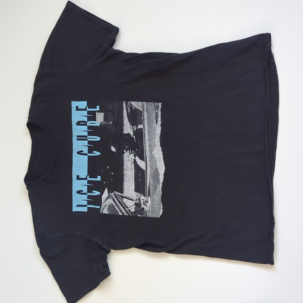 Ice Cube T-Shirt Men's Medium Short Sleeve Crew Neck Graphic Black